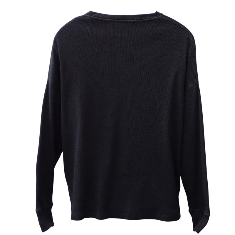 ロエベ LOEWE ロングスリーブ M H526Y22XAY 長袖Ｔシャツ コットン ブラック メンズ【中古】【Bランク】
