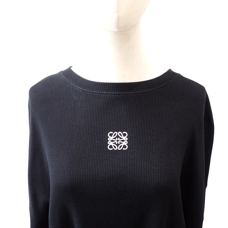 ロエベ LOEWE ロングスリーブ M H526Y22XAY 長袖Ｔシャツ コットン ブラック メンズ【中古】【Bランク】