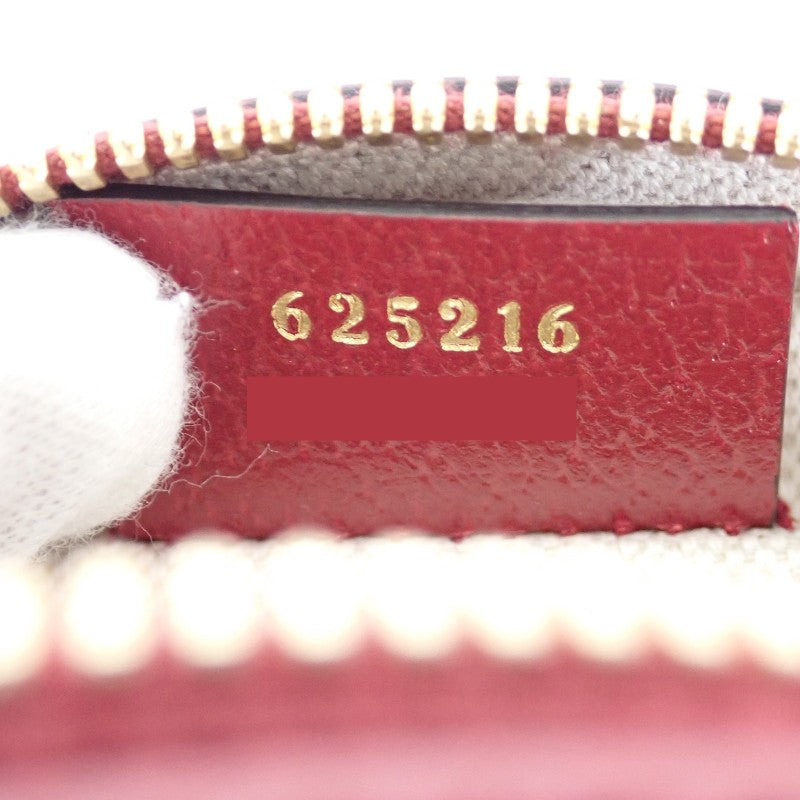 グッチ GUCCI ミニGGスプリーム ドラえもん 625216 ショルダーバッグ レザー PU ボルドー ブラウン ゴールド金具 レディース【中古】【Aランク】