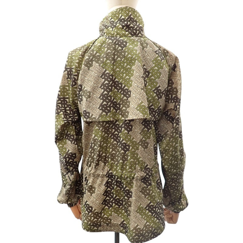 バーバリー BURBERRY TBモノグラム ロゴ 34 8016304 ナイロンジャケット ナイロン カーキ ベージュ レディース【中古】【ABランク】