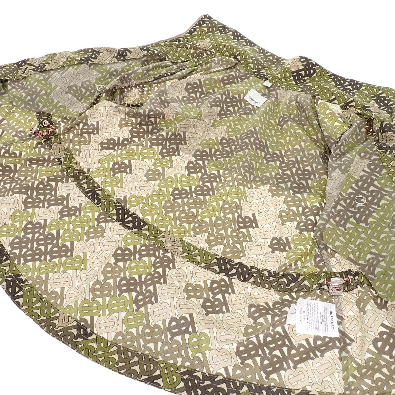 バーバリー BURBERRY TBモノグラム ロゴ 34 8016304 ナイロンジャケット ナイロン カーキ ベージュ レディース【中古】【ABランク】