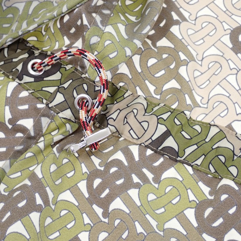 バーバリー BURBERRY TBモノグラム ロゴ 34 8016304 ナイロンジャケット ナイロン カーキ ベージュ レディース【中古】【ABランク】