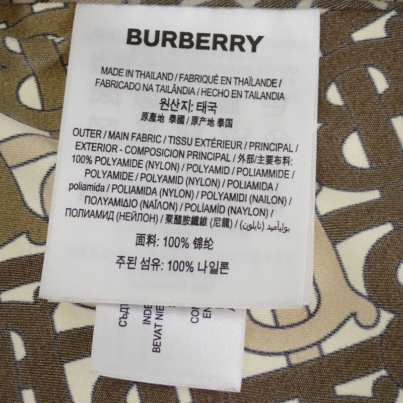 バーバリー BURBERRY TBモノグラム ロゴ 34 8016304 ナイロンジャケット ナイロン カーキ ベージュ レディース【中古】【ABランク】