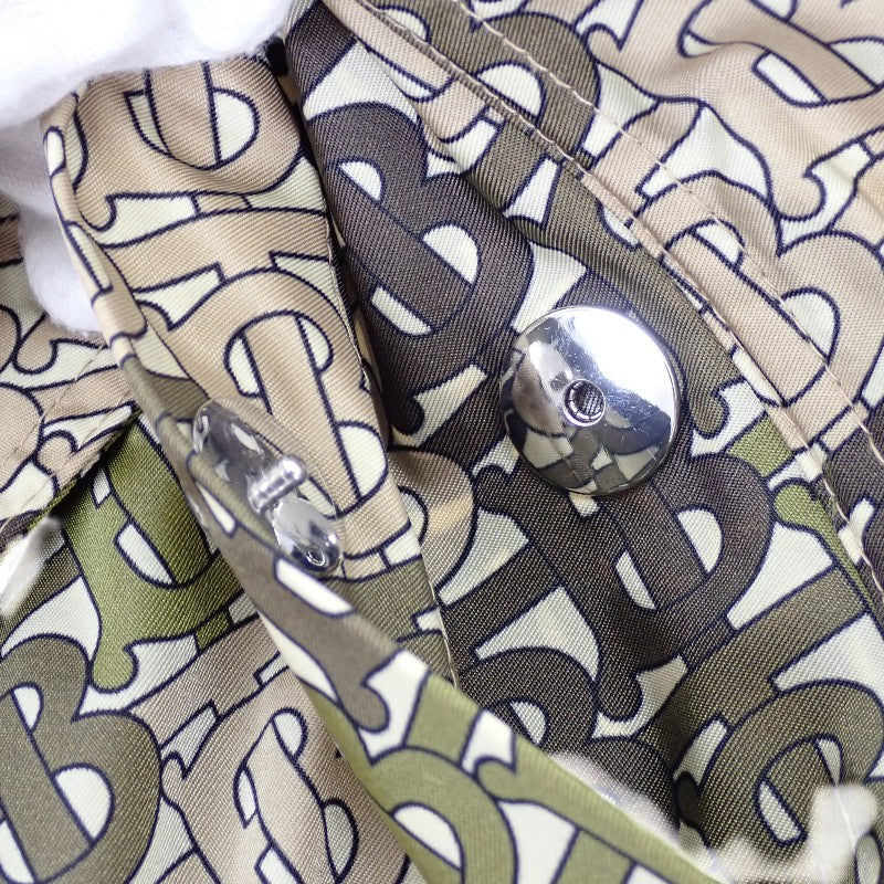 バーバリー BURBERRY TBモノグラム ロゴ 34 8016304 ナイロンジャケット ナイロン カーキ ベージュ レディース【中古】【ABランク】