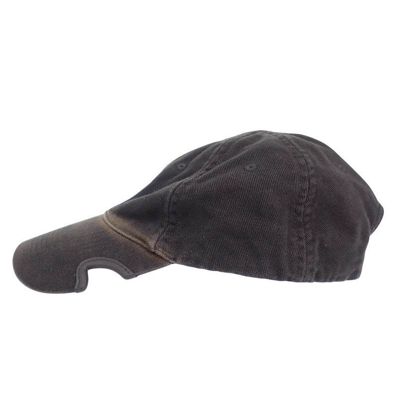 BALENCIAGA BALENCIAGA x adidas Baseball Cap L 723749 410B2 Cap Cotton Black Men's Unisex [Used] [AB Rank]