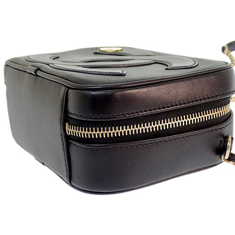 シャネル CHANEL ココマーク チェーンショルダー カメラバッグ AS0322 ショルダーバッグ ラムスキン ブラック ゴールド金具 レディース【中古】【ABランク】