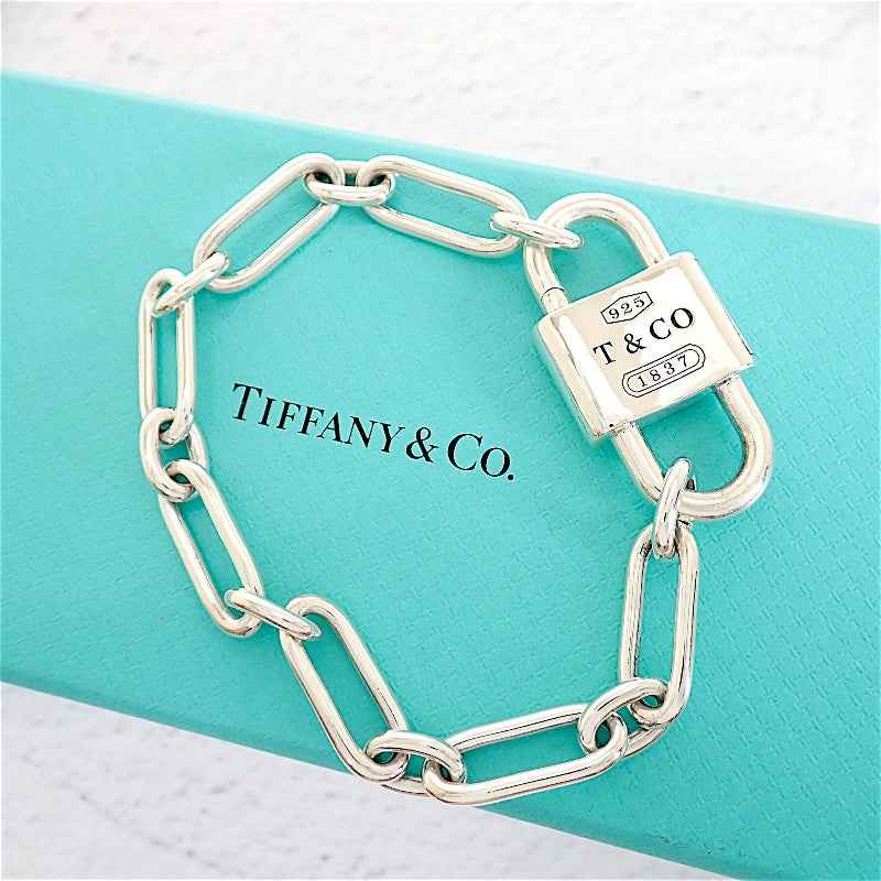 ティファニー TIFFANY&Co. ラージ ダブル ロック XXL 73247268 ブレスレット シルバー925 レディース メンズ【中古】【Aランク】
