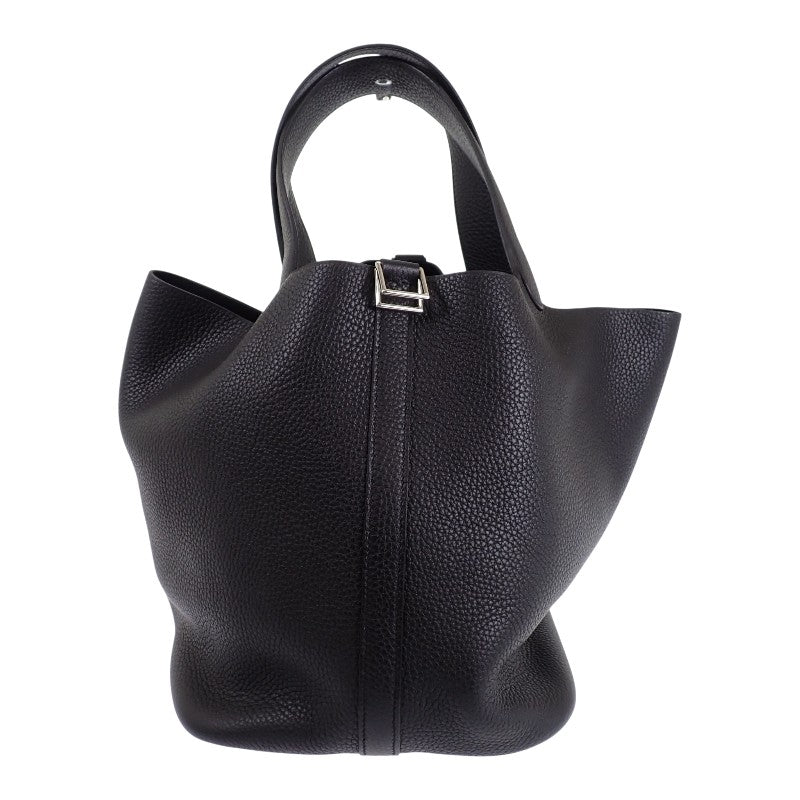 エルメス HERMES ピコタンロック GM ハンドバッグ トリヨンクレマンス ブラック シルバー金具 レディース【中古】【Aランク】