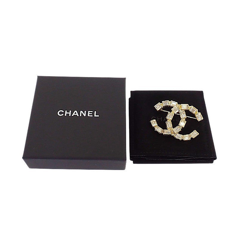 シャネル CHANEL ココマーク ABB978 ブローチ メタル クリスタル