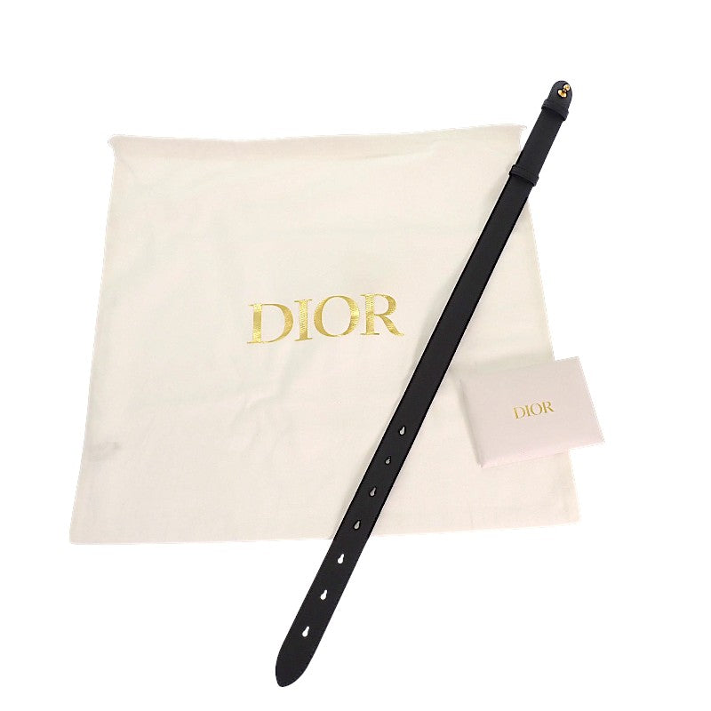 Dior Diorstar Bucket Bag Small M2854UTZQ M928 Shoulder Bag Calf Cotton Fabric Navy Gold Hardware Women's [Used] [A Rank]