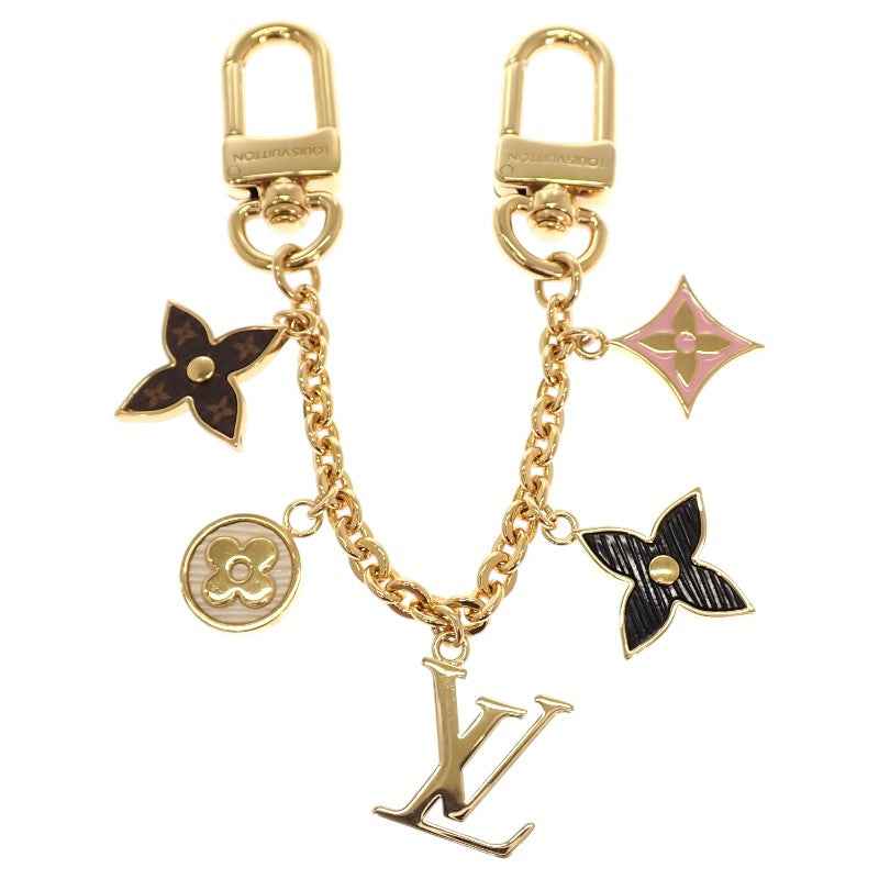 ルイヴィトン LOUIS VUITTON バッグチャーム・チェーン スプリング ストリート M01188 モノグラム バッグチャーム メタル ゴールド ピンク レディース【中古】【Aランク】