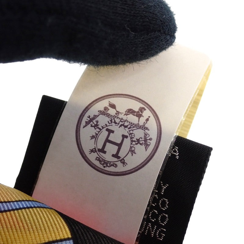 エルメス HERMES ツイリー Les Murmures de la Foret 063005S 08 スカーフ シルク レッド レディース【中古】【Aランク】