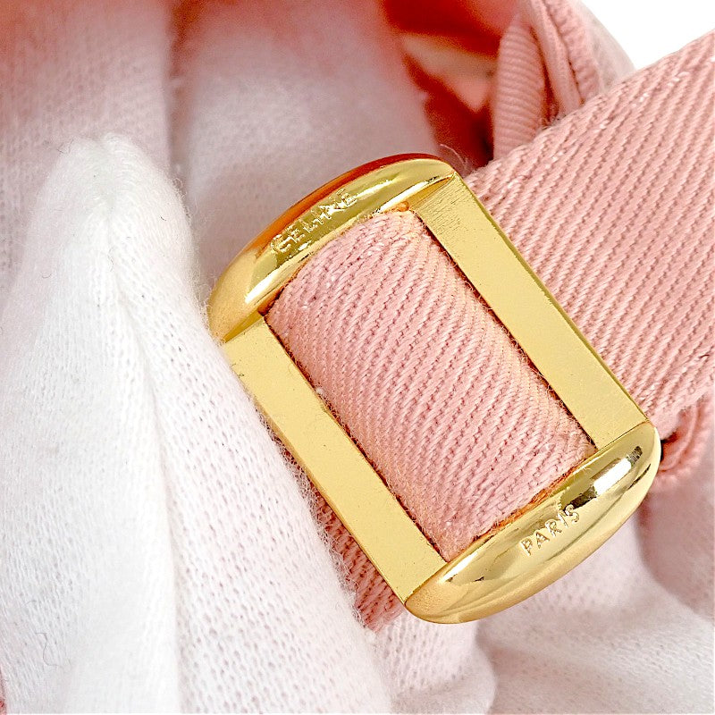 セリーヌ CELINE トリオンフ ベースボール S 2AUT6969P キャップ コットン ピンク レディース【中古】【Aランク】
