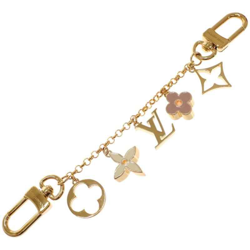 ルイヴィトン LOUIS VUITTON バッグチャーム チェーン・フルール ドゥ モノグラム M01413 モノグラム バッグチャーム メタル ゴールド ピンク レディース【中古】【Aランク】