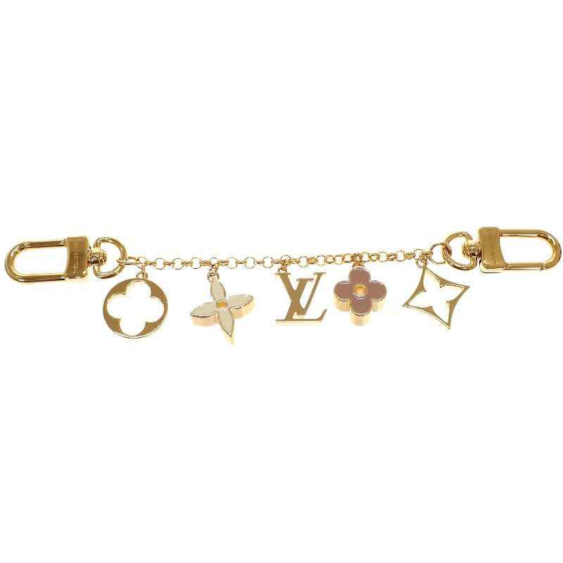 ルイヴィトン LOUIS VUITTON バッグチャーム チェーン・フルール ドゥ モノグラム M01413 モノグラム バッグチャーム メタル ゴールド ピンク レディース【中古】【Aランク】