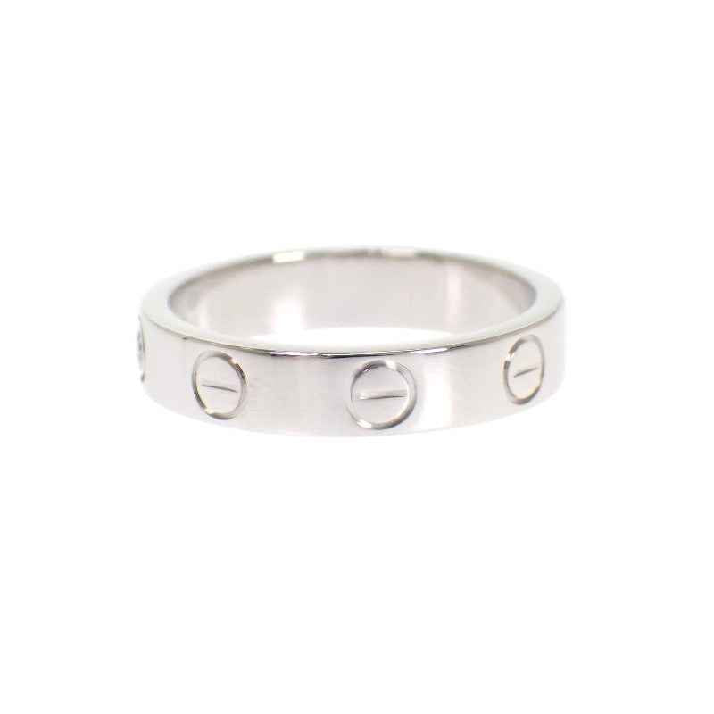 カルティエ CARTIER ミニラブリング 7号 B4050547 リング K18ホワイトゴールド ダイヤモンド #47 レディース【中古】【Aランク】