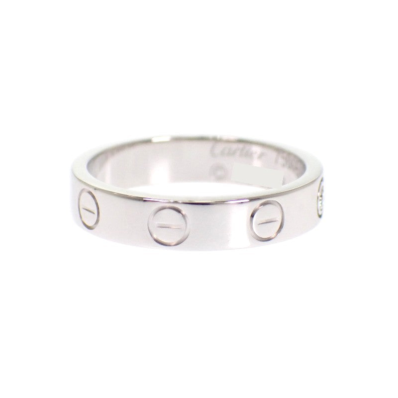 カルティエ CARTIER ミニラブリング 7号 B4050547 リング K18ホワイトゴールド ダイヤモンド #47 レディース【中古】【Aランク】