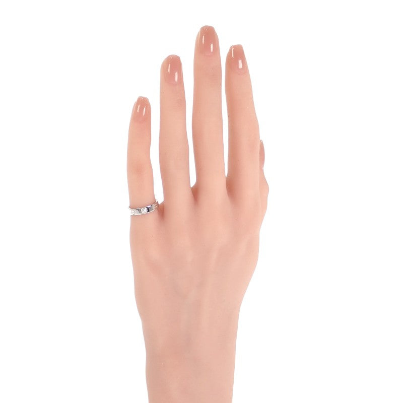 カルティエ CARTIER ミニラブリング 7号 B4050547 リング K18ホワイトゴールド ダイヤモンド #47 レディース【中古】【Aランク】