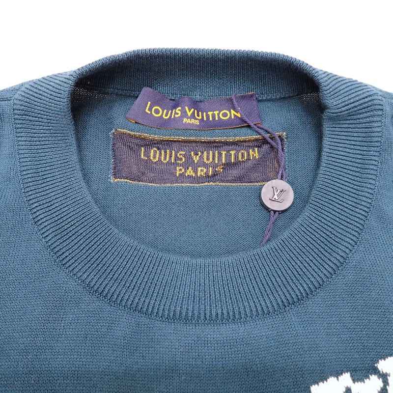 ルイヴィトン LOUIS VUITTON クルーネック 半袖ニット ショート