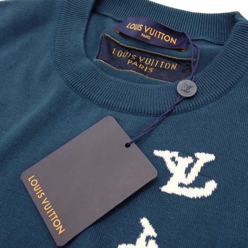 ルイヴィトン LOUIS VUITTON クルーネック 半袖ニット ショート