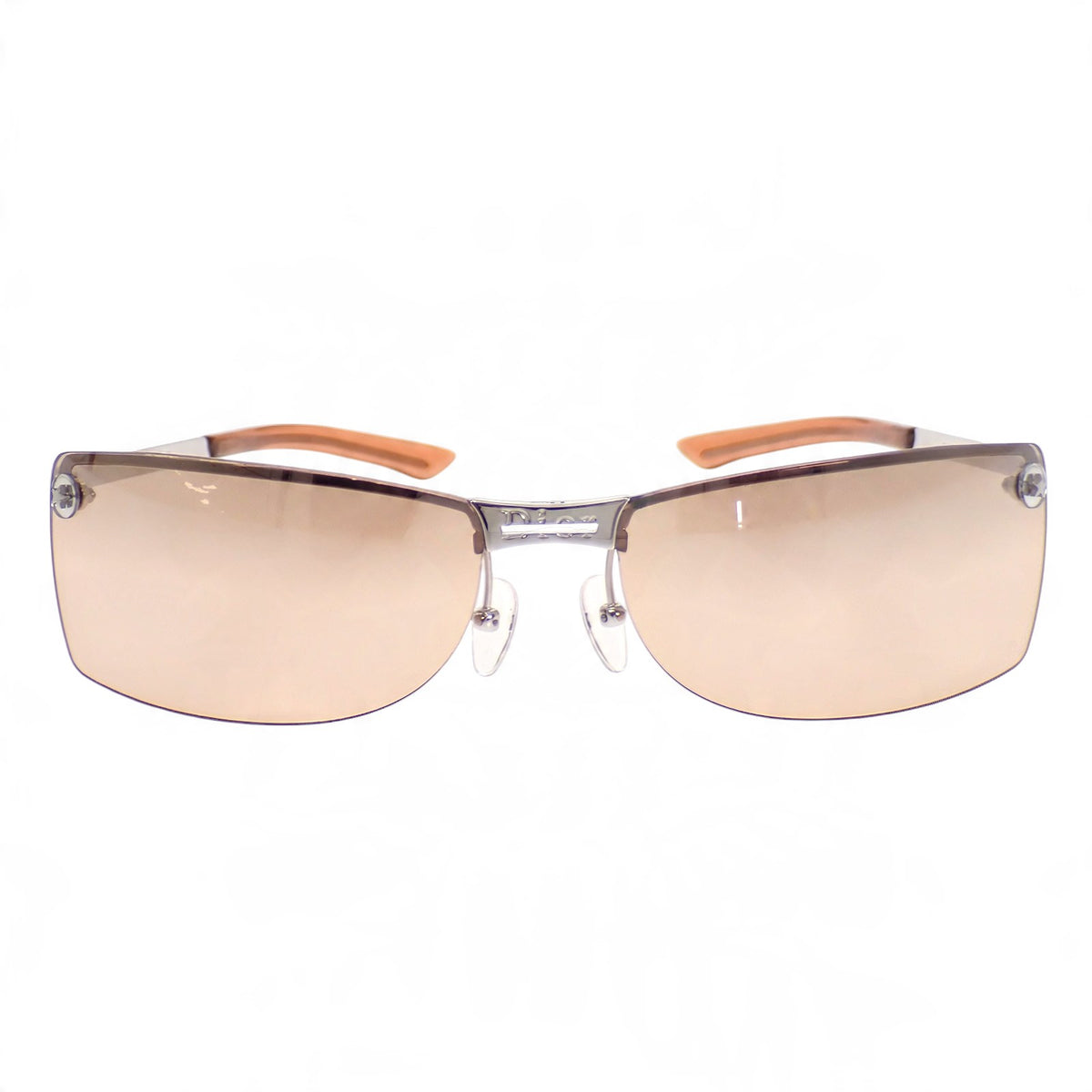 ディオール Dior 度なし グラデーション アイウェア YB7KH サングラス メタル ブラウン レディース【中古】【Bランク】