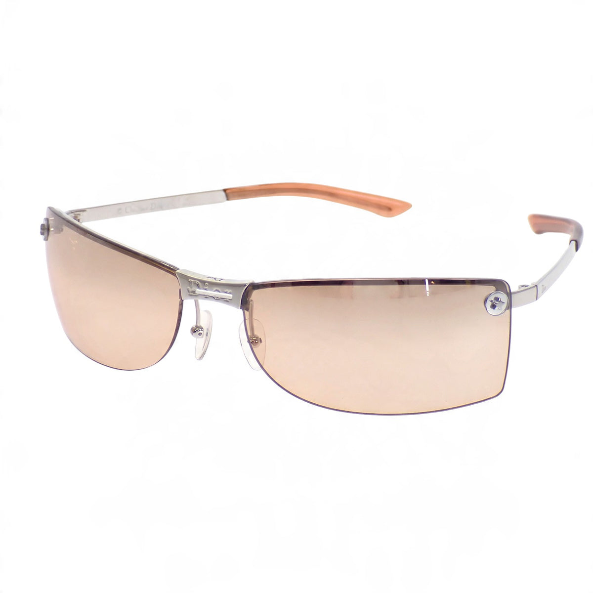 ディオール Dior 度なし グラデーション アイウェア YB7KH サングラス メタル ブラウン レディース【中古】【Bランク】
