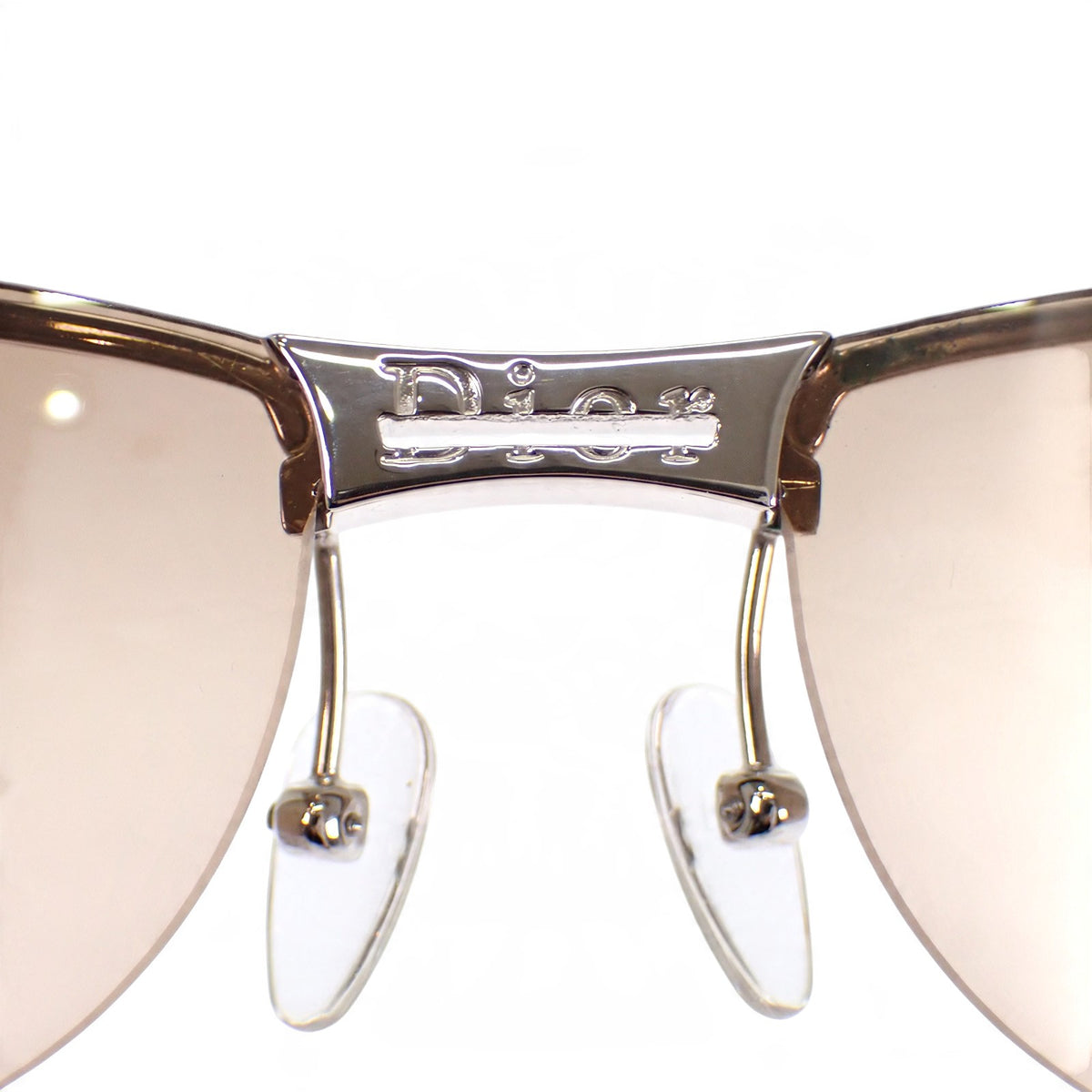 ディオール Dior 度なし グラデーション アイウェア YB7KH サングラス メタル ブラウン レディース【中古】【Bランク】