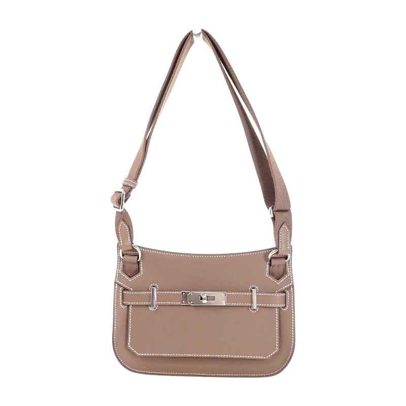 エルメス HERMES ジプシエール ミニ H084047CKAG ショルダーバッグ エバーカラ― エトゥープ シルバー金具 レディース【中古】【SAランク】