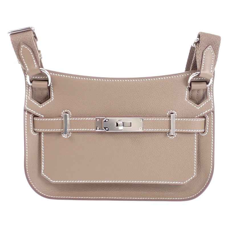 エルメス HERMES ジプシエール ミニ H084047CKAG ショルダーバッグ エバーカラ― エトゥープ シルバー金具 レディース【中古】【SAランク】