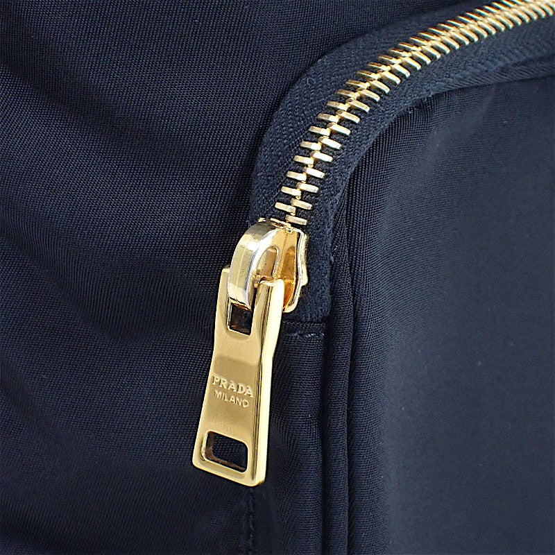 プラダ PRADA デュエット バケット Re-Nylon 1BH038_RV44 2WAYバッグ ナイロン ブラック ゴールド金具 レディース【中古】【ABランク】