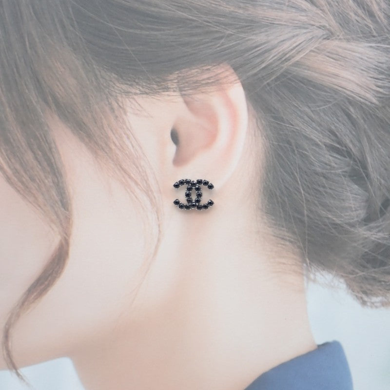 シャネル CHANEL ココマークピアス B18S刻印 ピアス メタル クリスタル