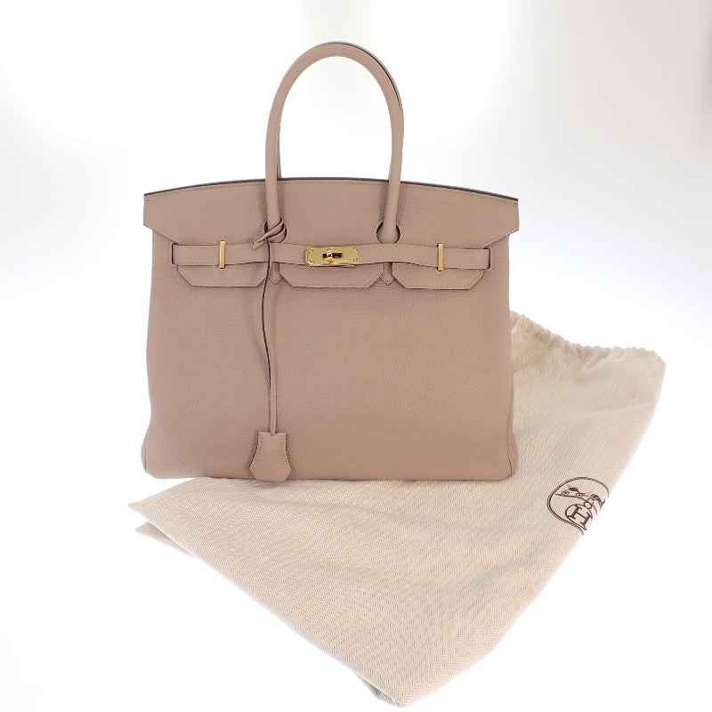 エルメス HERMES バーキン 35 ハンドバッグ トゴ トゥルティエールグレー ゴールド金具 レディース【中古】【Aランク】