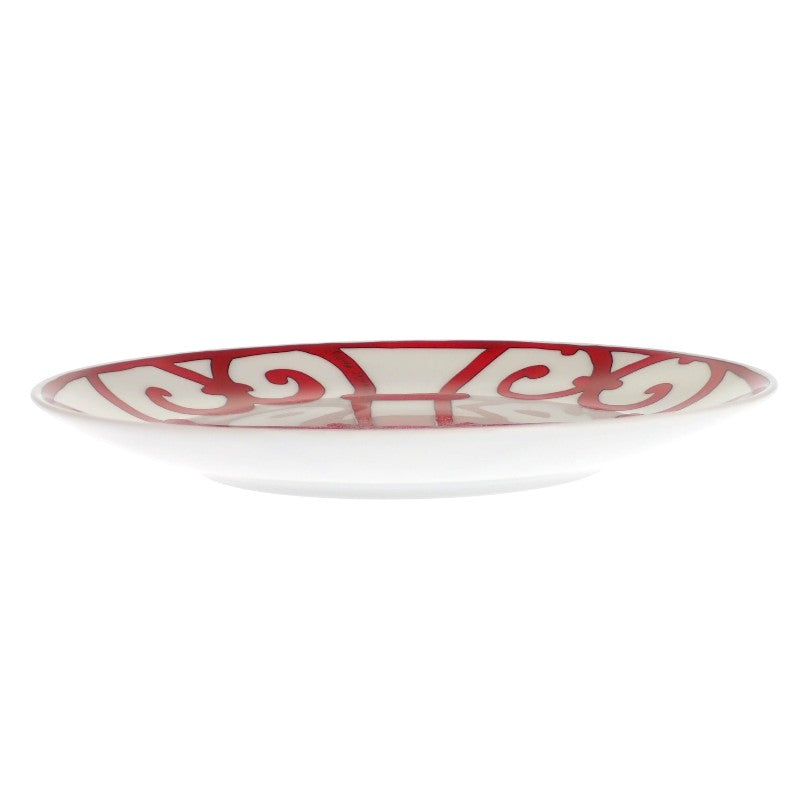 エルメス HERMES ガダルキヴィール パンプレートNo5・No6 2枚セット P011412P/P011512P 食器 陶磁器 ポーセリン レッド ホワイト レディース【中古】【Sランク】
