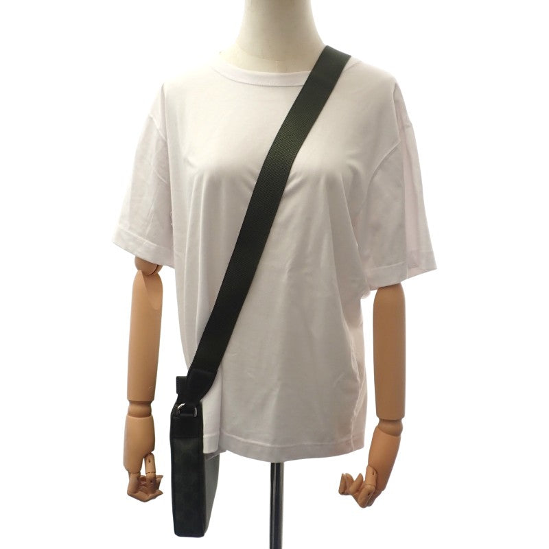 グッチ GUCCI スモール メッセンジャーバッグ 792082 ショルダーバッグ GGスプリームキャンバス カーキ シルバー金具 メンズ【中古】【Aランク】