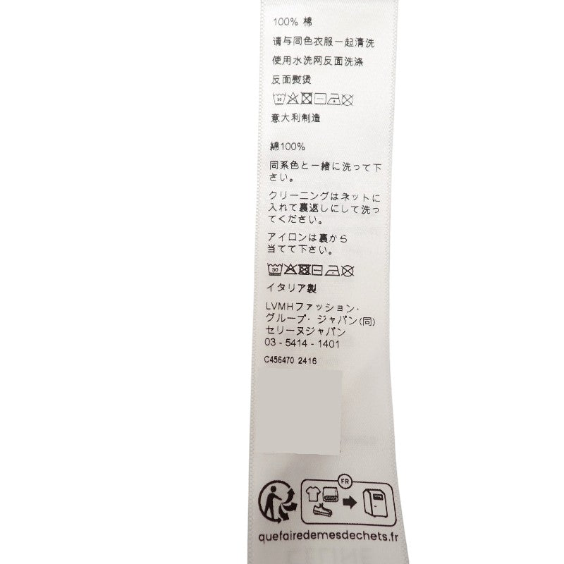 セリーヌ CELINE BLASONルーズフーディ M RY033670Q パーカー コットン ブラック メンズ【中古】【Aランク】