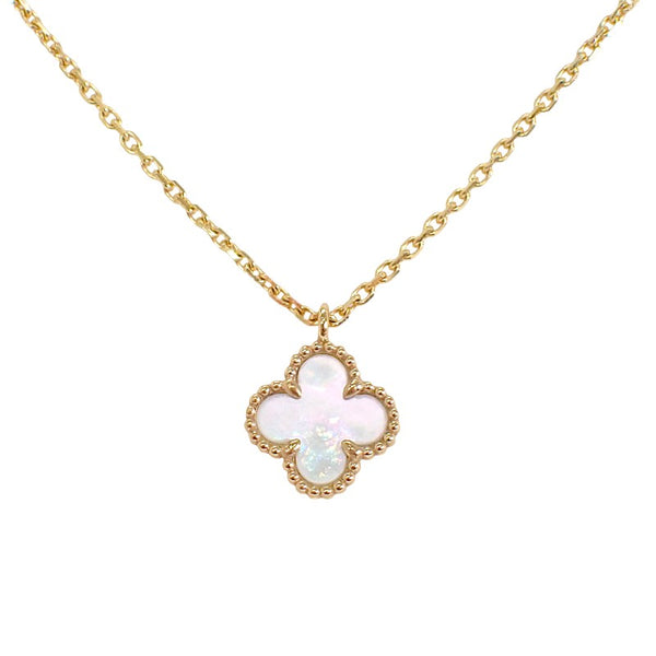 ヴァンクリーフ＆アーペル Van Cleef & Arpels スウィート アルハンブラ ペンダント VCARF69100 ネックレス K18イエローゴールド マザーオブパール ゴールド レディース【中古】【Aランク】
