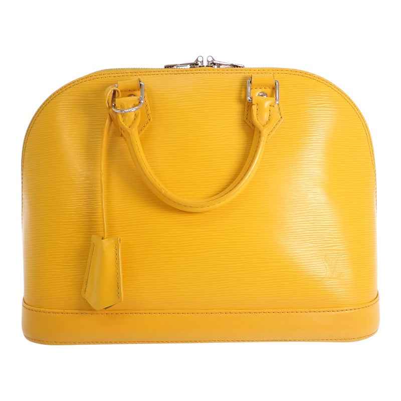 ルイヴィトン LOUIS VUITTON アルマ PM M40619 エピ ハンドバッグ シトロン イエロー シルバー金具 レディース【中古】【ABランク】