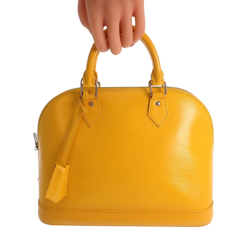 ルイヴィトン LOUIS VUITTON アルマ PM M40619 エピ ハンドバッグ シトロン イエロー シルバー金具 レディース【中古】【ABランク】