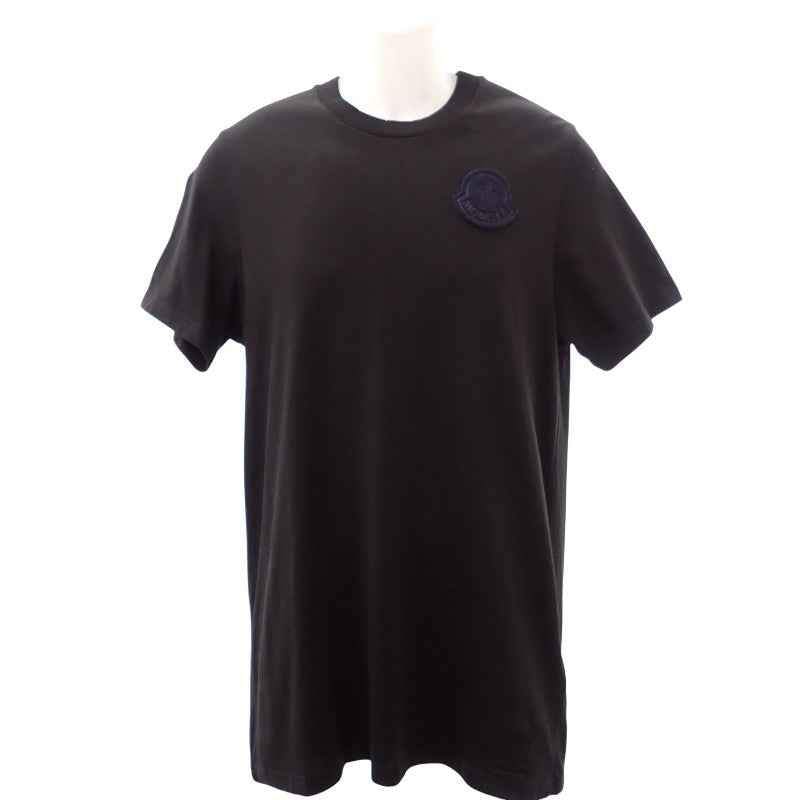 モンクレール MONCLER ワッペンTシャツ M I20918C00069_83927 半袖Ｔシャツ コットン 綿 ブラック 黒 メンズ【中古】【Aランク】