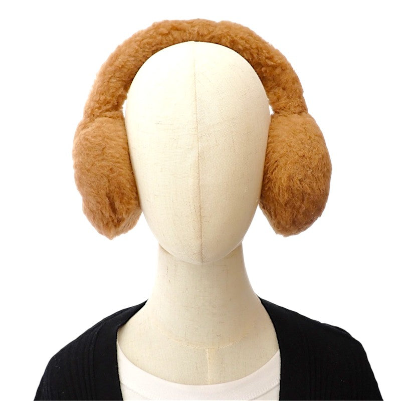 マックスマーラ MAX MARA テディベア 4576085206 001 イヤーマフ シルク キャメル CAMEL ブラウン レディース【中古】【SAランク】