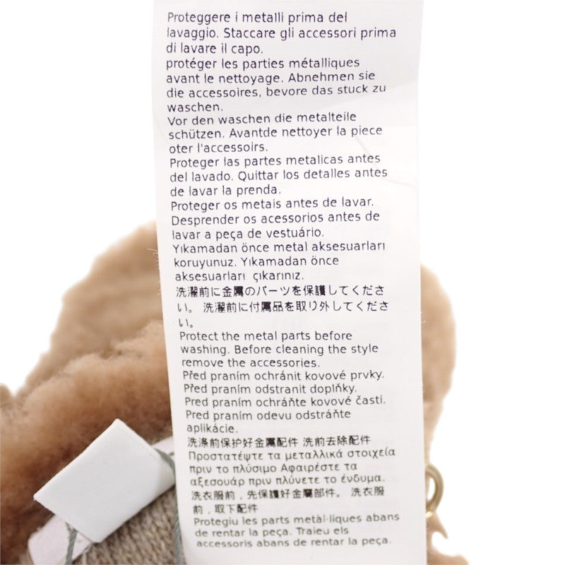 マックスマーラ MAX MARA テディベアミトン オンブラート 手袋 シルク ウール キャメル SM レディース【中古】【SAランク】
