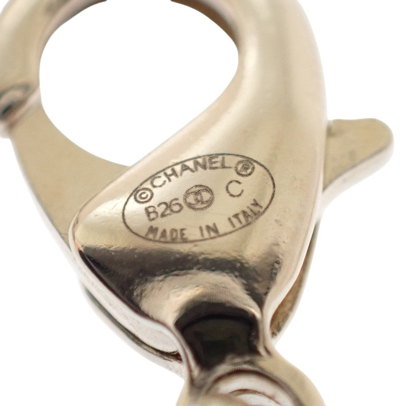 シャネル CHANEL ココマーク チョーカー ペンダント ABG722B22896 ネックレス メタル レザー ストラス シャンパンゴールド レディース【中古】【ABランク】