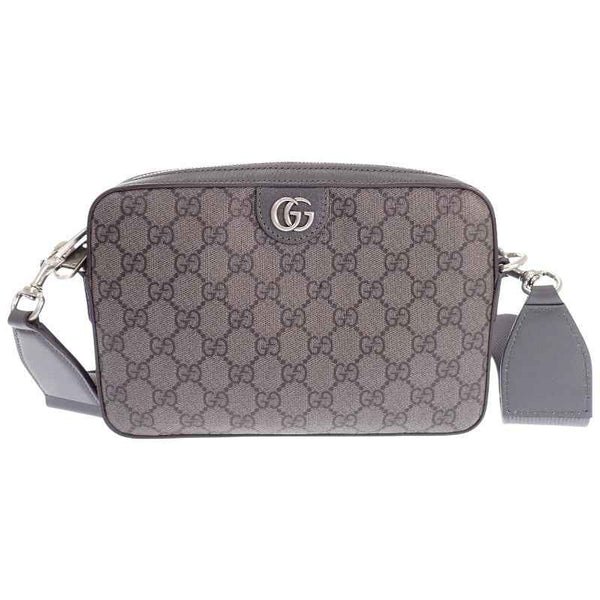 グッチ GUCCI オフィディア スモール クロスボディバッグ 699439 ボディバッグ ショルダーバッグ セカンドバッグ GGキャンバス グレー メンズ レディース【中古】【ABランク】