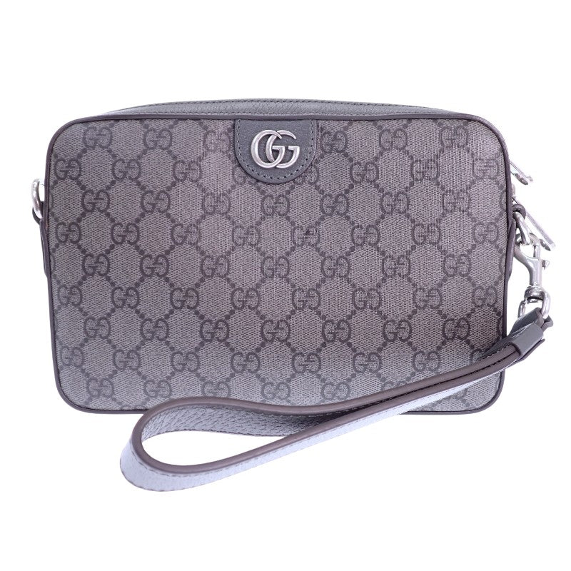 グッチ GUCCI オフィディア スモール クロスボディバッグ 699439 ボディバッグ ショルダーバッグ セカンドバッグ GGキャンバス グレー メンズ レディース【中古】【ABランク】