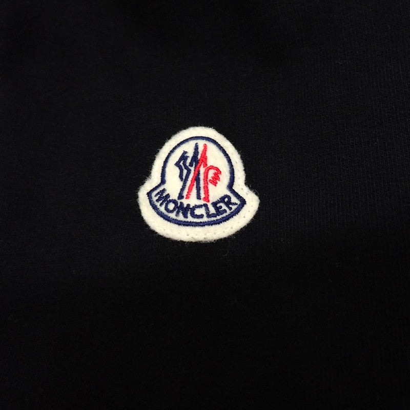 モンクレール MONCLER クルーネック M K10918G00033_89AUJ スウェット コットン ブラック メンズ レディース【中古】【ABランク】