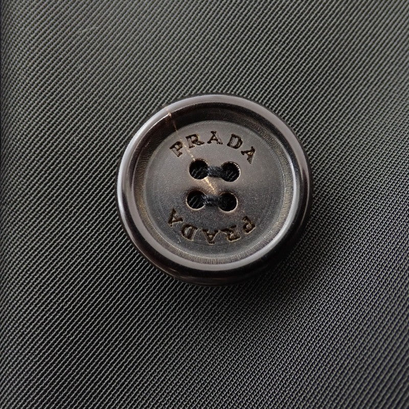 プラダ PRADA ヴィンテージ 42 ステンカラーコート ポリエステル グレー レディース【中古】【ABランク】