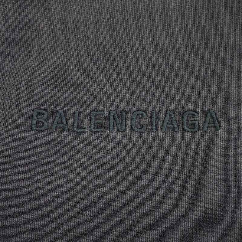 バレンシアガ BALENCIAGA PARIS LIBERTY オーバーサイズ フーディ プルオーバー 24AW 1 739024 TQVS1 1083 パーカー コットン ブラック メンズ レディース【中古】【ABランク】