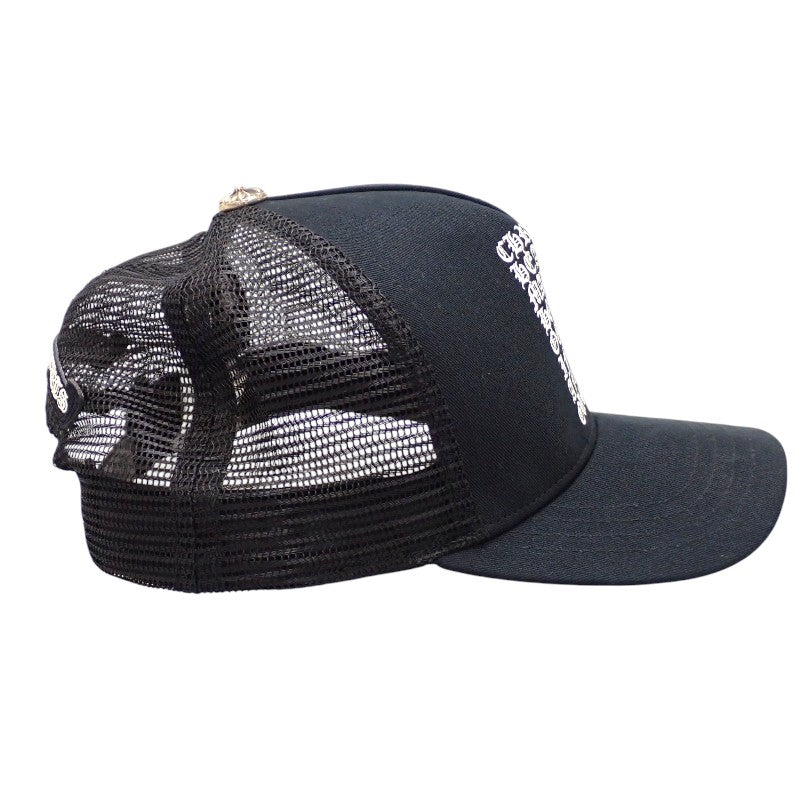 クロムハーツ CHROME HEARTS トラッカーキャップ 2238-304-3401 キャップ コットン ポリエステル ブラック シルバー金具 メンズ【中古】【ABランク】