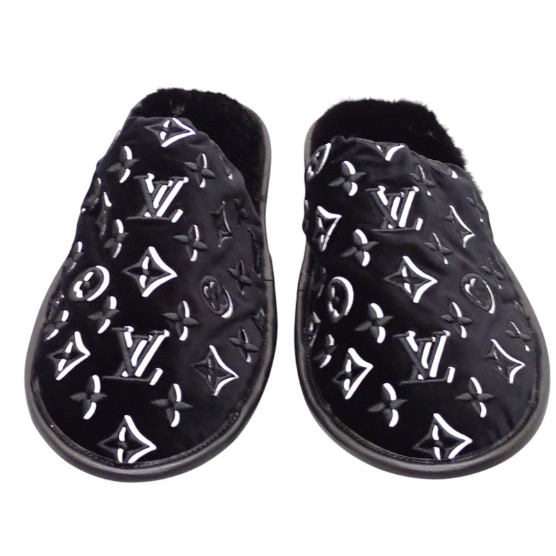 ルイヴィトン LOUIS VUITTON LVスイート・ラインミュール その他靴 ベルベット ミンクファー ブラック メンズ【中古】【Aランク】