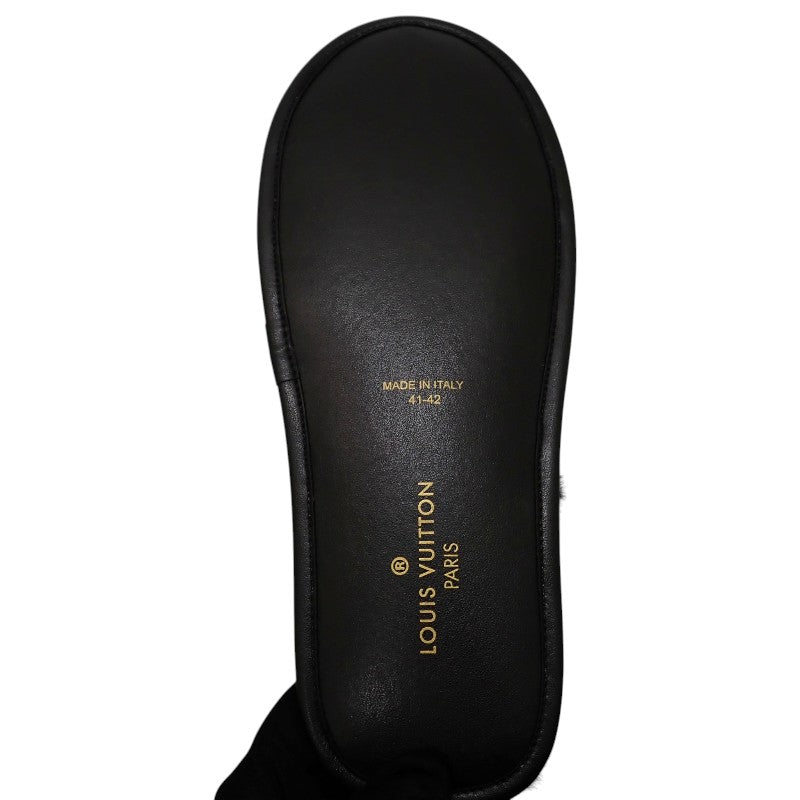 ルイヴィトン LOUIS VUITTON LVスイート・ラインミュール その他靴 ベルベット ミンクファー ブラック メンズ【中古】【Aランク】